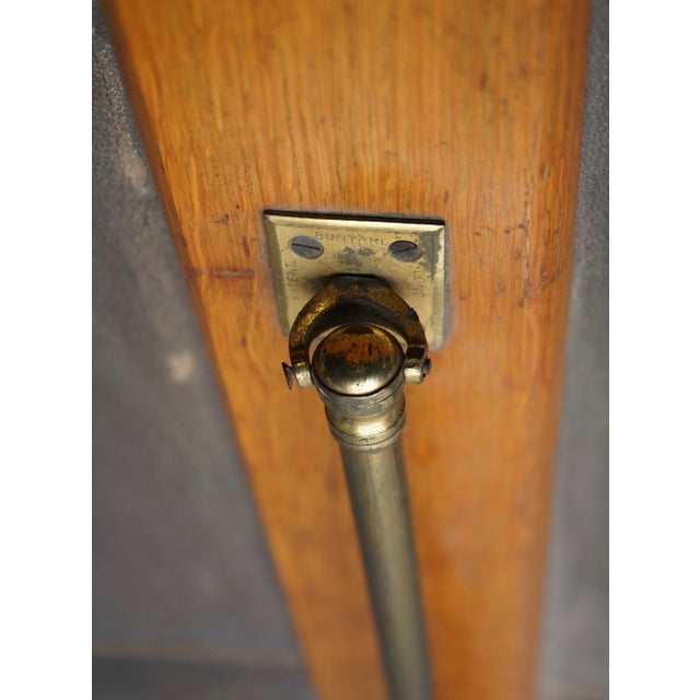 Antique Oak Folio Stand from Bunyard of London, 1890s For Sale - Image 12 of 15