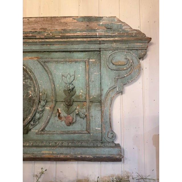 Wood Antique Georgian Fireplace Frieze Panel For Sale - Image 7 of 9