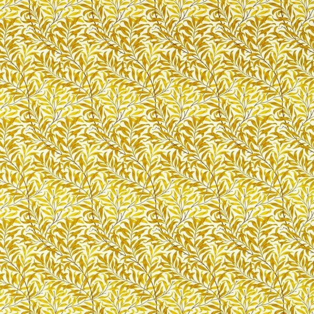 Morris & Co Willow Bough Fabric in Summer Yellow For Sale