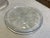 Mid-Century Modern Vintage French Floral Glass Cake Stand & Pie Plate- Set of 2 For Sale - Image 3 of 8