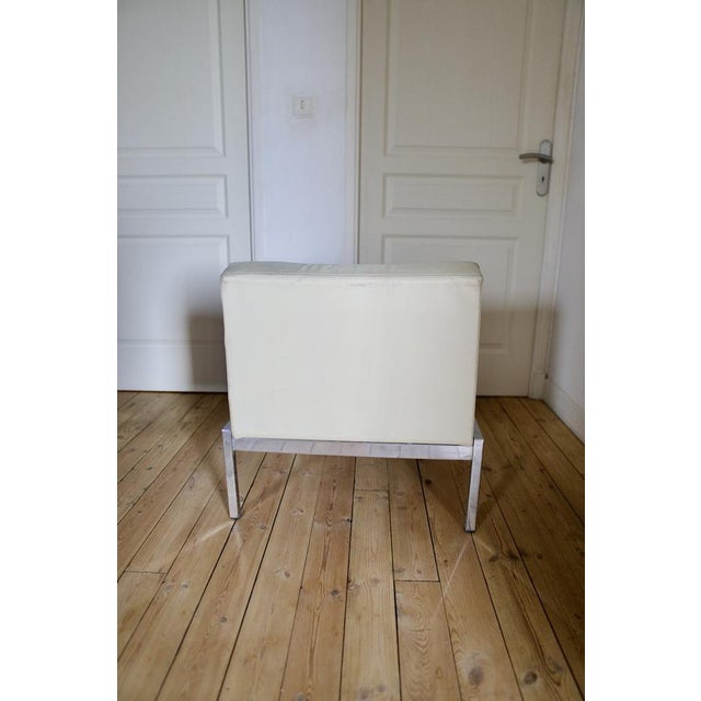 Ivory Samouraï Fireside Chair attributed to Joseph André Motte, France, 1970s For Sale - Image 8 of 17