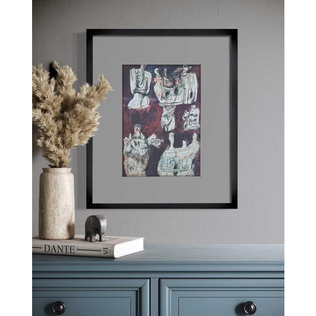 1960s Henri Moore Lithograph Limited Edition ~Reclining Figures Study ~ Rare Find For Sale - Image 5 of 7