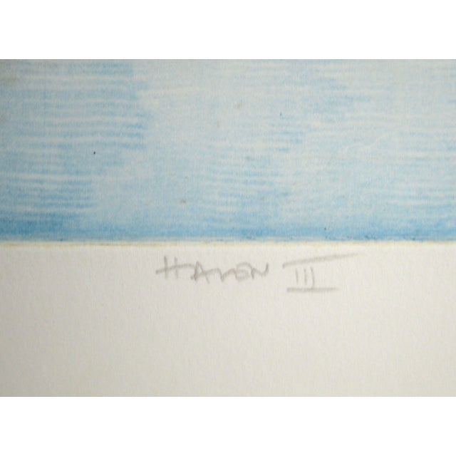 Paper 1990s "Haven III" - Large Scale Lakeside Grassland Landscape Lithograph, 50/150 For Sale - Image 7 of 9