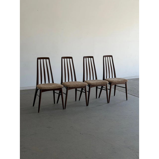 Mid-Century Modern Image 1 of 15 Image 2 of 15 Image 15 of 15 Vintage “Eva” Dining Chairs Designed by Niels Koefoed for Koefoed Hornslet - Set of Four For Sale - Image 3 of 12