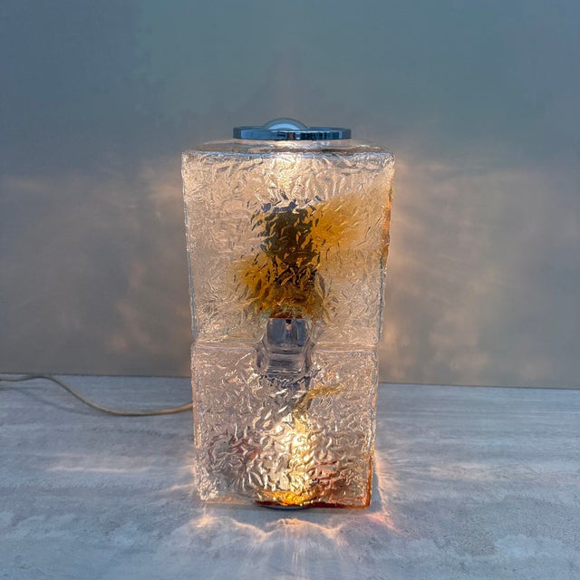 Murano Glass Table Lamp by Toni Zuccheri for Mazzega, 1970s For Sale - Image 4 of 17