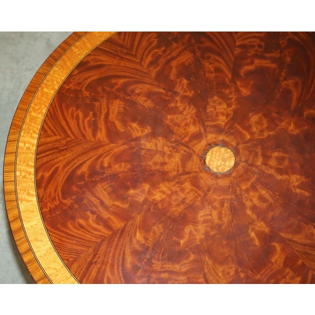 Round Flamed Satinwood Dining Table from Henkel Harris Winchester For Sale - Image 6 of 16