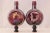 Metal Amethyst Carnival Glass Bottle Lamp Finials - a Pair For Sale - Image 7 of 7