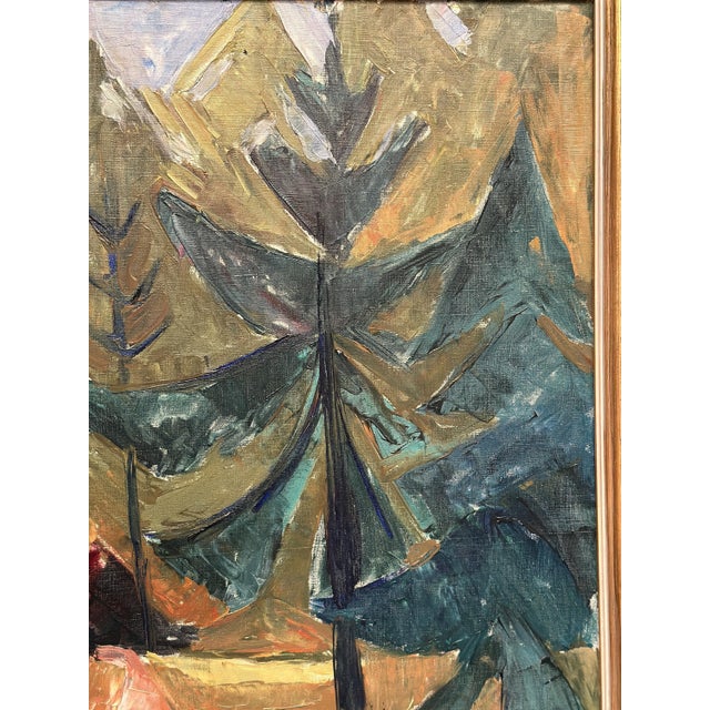 Leif Ewens, Forest Road, 1950s, Oil on Canvas, Framed For Sale - Image 15 of 18