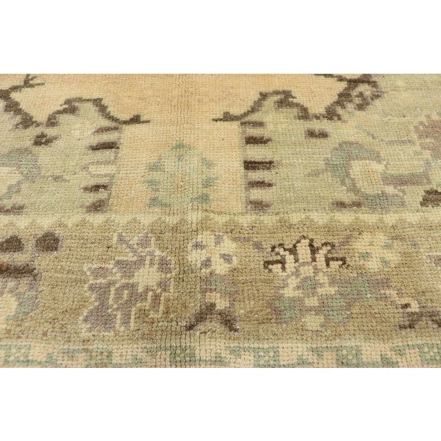 Vintage Turkish Oushak Rug - 5'4" X 8'7" For Sale - Image 4 of 10