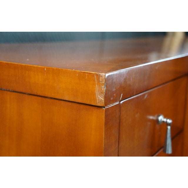 Late 20th Century Michael Vanderbyl for Baker Furniture Archetype Cherry Dresser Console Chest 54", Attributed For Sale - Image 14 of 18
