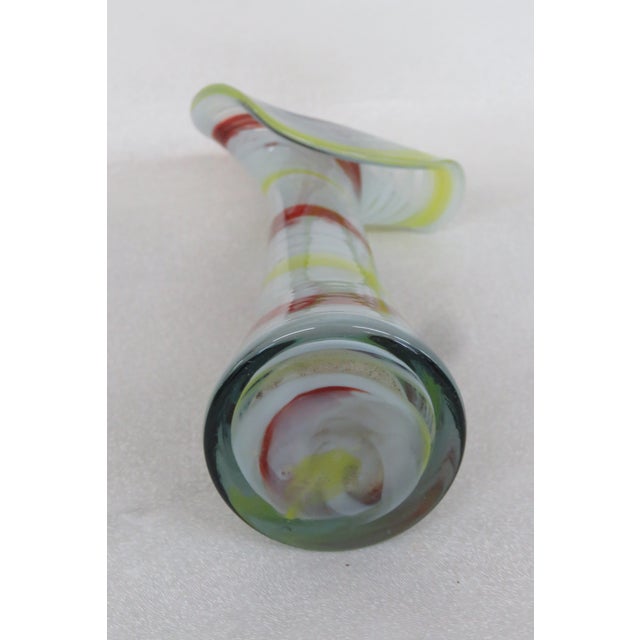 Yellow Murano Jack in the Pulpit Glass Vase 4436b For Sale - Image 8 of 13