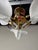 1970s Hollywood Regency Franco Luce Murano Calla Lily Glass & Brass Chandelier, Italy For Sale - Image 10 of 12
