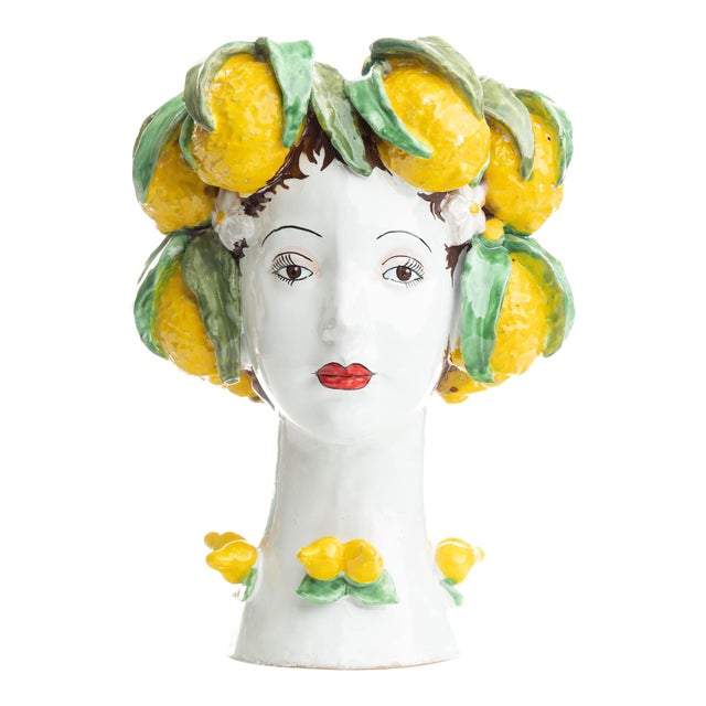 Sculpture with Lemons, Ceramiche D'arte Dolfi For Sale