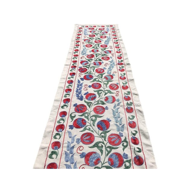 Handmade Wheat and Pomegranate Design Crochet Table Runner or Tapestry, 1980s For Sale - Image 6 of 7