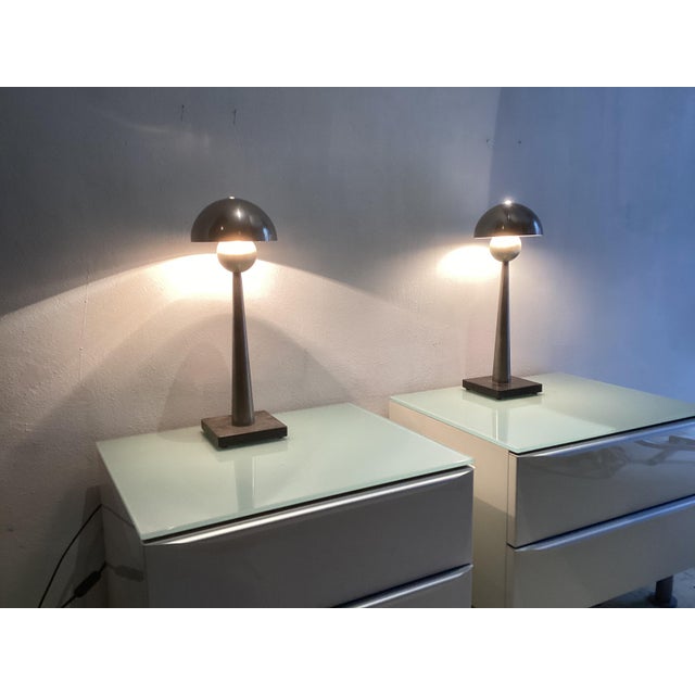 Gray Table Lamps by Jan Pauwels for Quasar, Netherlands, 1990, Set of 2 For Sale - Image 8 of 8