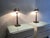 Gray Table Lamps by Jan Pauwels for Quasar, Netherlands, 1990, Set of 2 For Sale - Image 8 of 8
