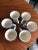 Italian Hand-Crafted Coffee Cups in Blue & White by Ceramiche Bizzirri-6 Pieces For Sale In Houston - Image 6 of 9