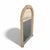 1980s Postmodern Tessellated Stone Arched Wall Mirror For Sale - Image 11 of 18