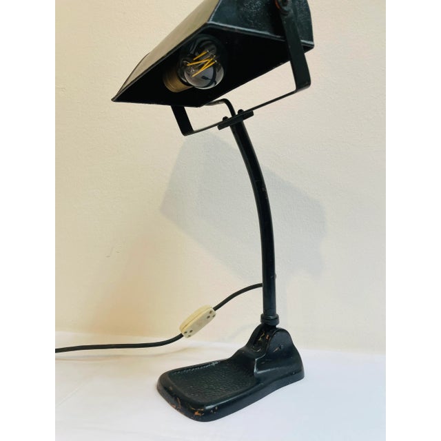 Vintage Metal Workshop Lamp, 1920s For Sale - Image 9 of 10