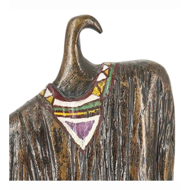 Naomi Siegmann, Naomi Siegmann Bronze Polychrome Surrealist Dress Sculpture Mexico Woman Artist For Sale - Image 4 of 14