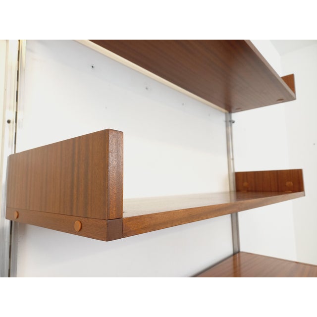 Vintage Wall-Mounted Bookcase with Secretaire Bar by Guariche Mortier Motte for Arp Minvielle, 1960s For Sale - Image 6 of 18