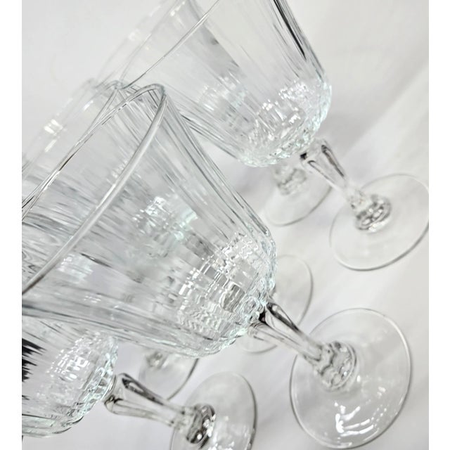 Fluted French Goblets- Set of Eight For Sale - Image 9 of 12