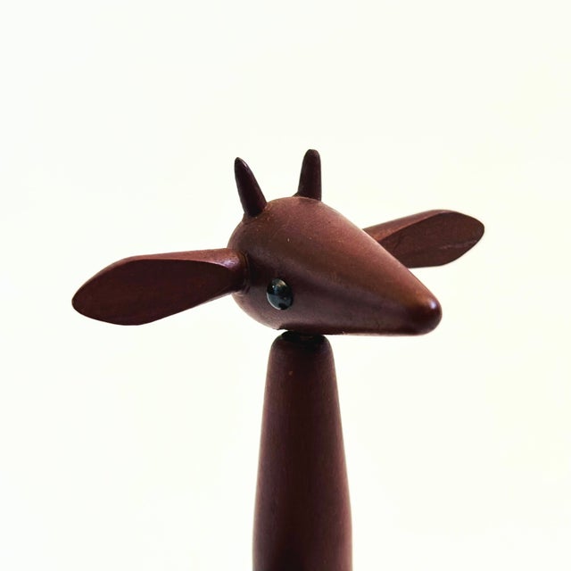 Mid 20th Century MCM Senshukai Wood Royal Pet - Deer For Sale - Image 5 of 9