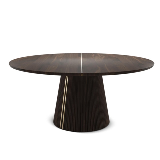 Contemporary Henry Dining Table by Wood Tailors Club For Sale - Image 3 of 9