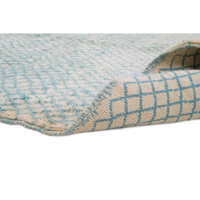 Textured Hand-Knotted Wool Rug by Azele Studio For Sale - Image 4 of 10