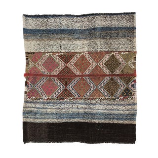 Vintage Kilim Rug- 4′7″ × 5′1″ For Sale