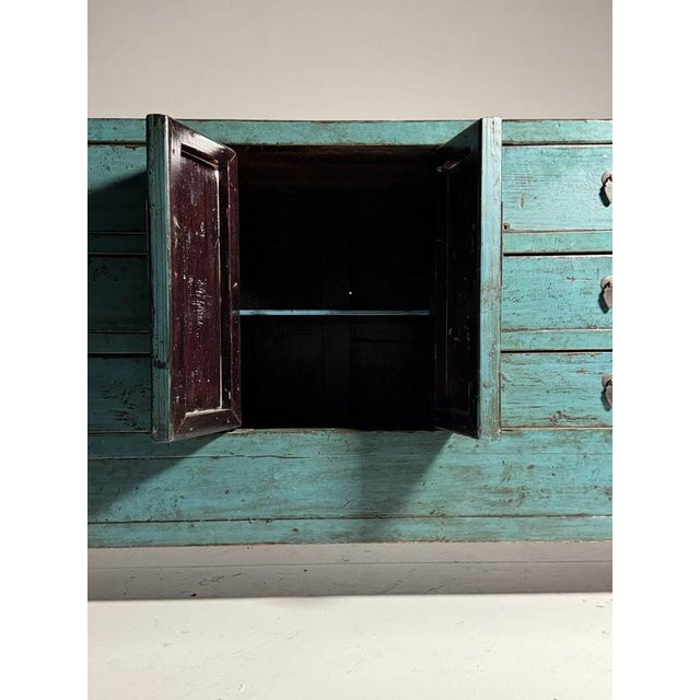 Chinese Blue Sideboard For Sale - Image 15 of 18
