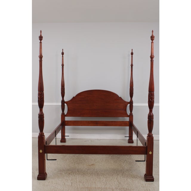 Age: Circa: 1999 Details: Finish #24 High Arched Back Traditional Style Fine Carved Details Bolt Through Construction High...