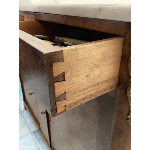 Antique French Buffet in Burl Wood and Bronzes, 1800s For Sale - Image 5 of 15