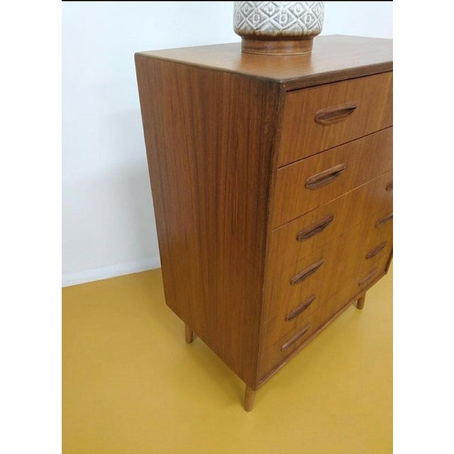 Mid-Century Modern Danish Teak Chest of 6 Drawers, 1950s For Sale - Image 3 of 5