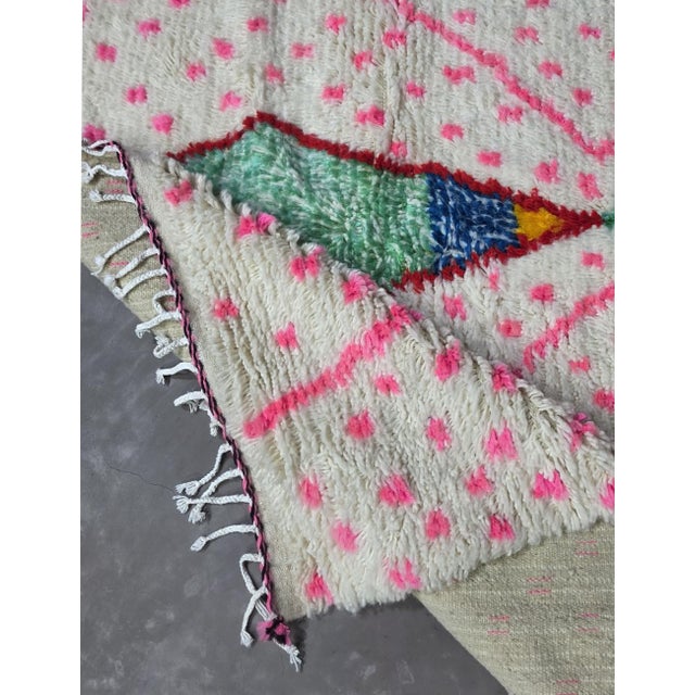 Artisan Moroccan Wool Rug - 9.8 X 6.3 Ft For Sale - Image 4 of 8