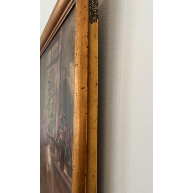 Lino Umberto Salini, Personnage lisant le Journal, 1919, Oil on Cardboard, Framed For Sale - Image 11 of 14