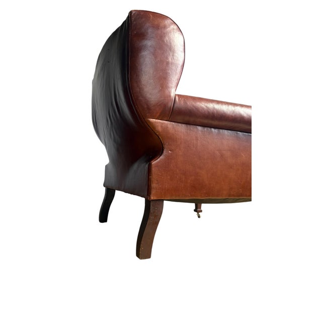 Wood 1990s Pair of Ralph Lauren Leather Club Chairs For Sale - Image 7 of 9