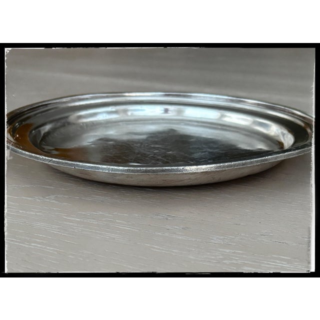 Antique Silver Plate Platter Diplomat Hotel Miami 10” For Sale In Columbus - Image 6 of 12