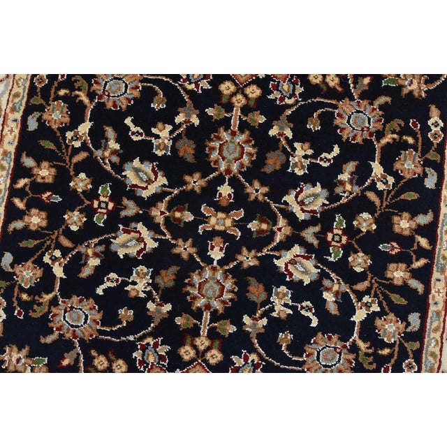 Textile Nain Runner 2’9” X 17’10” Blue Wool Traditional Hand-Knotted Oriental Rug For Sale - Image 7 of 13
