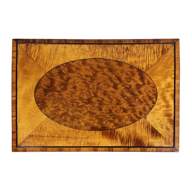 Traditional Late 19th Century Edwardian Satinwood and Amboyna Quartetto Tables - Set of 4 For Sale - Image 3 of 11