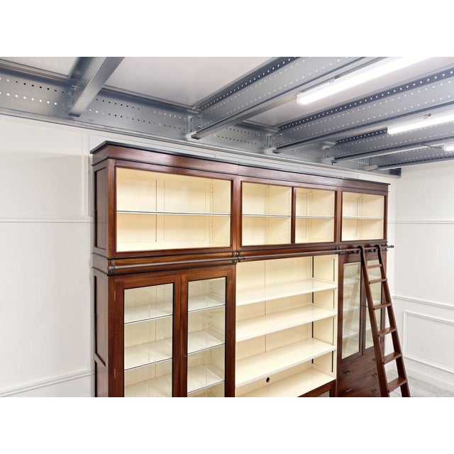 Large English Art Deco Bookcase For Sale - Image 6 of 18