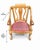 Vintage Queen Anne Solid Oak Occasional Chair With Intricately Carved Ball and Claw Feet For Sale In Atlanta - Image 6 of 12