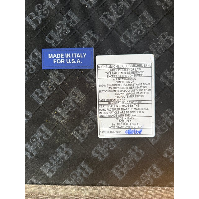 B&b Italia Michel Club Chaise For Sale - Image 10 of 11