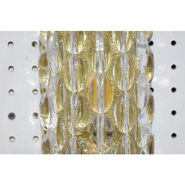 Mid-Century Modern 1950s Karl Fagerland for Orrefors Bubble Crystal Wall Sconces - a Pair For Sale - Image 3 of 6