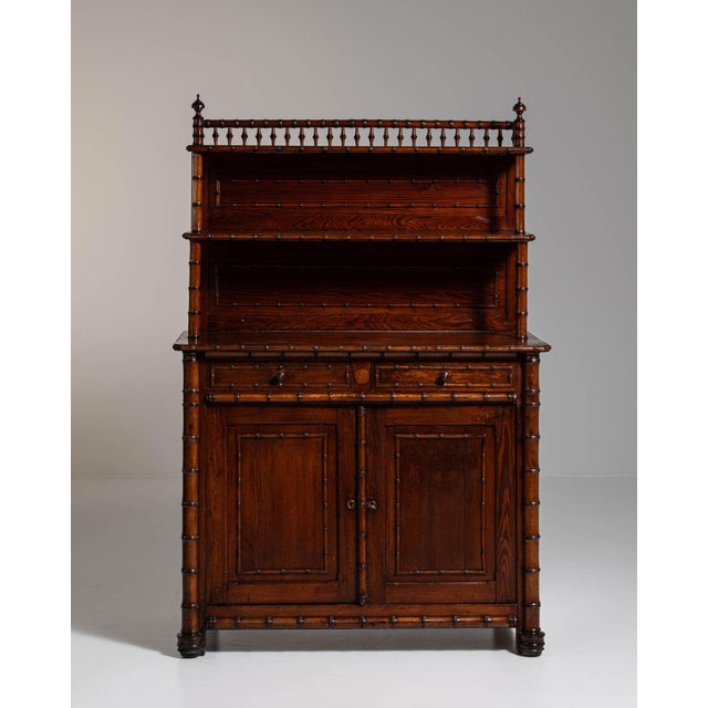 Brown 19th Century France Brown Wood Storage Cabinets & Cupboards For Sale - Image 8 of 10