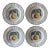 Vintage French Bistro Lunch Plates - Set of 4 For Sale