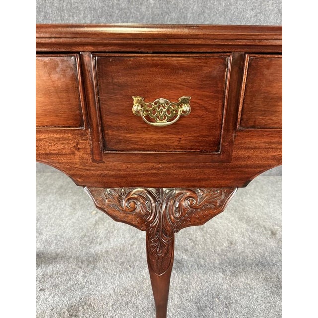 Wood Vintage Chippendale Style Mahogany Five-Drawer Sideboard For Sale - Image 7 of 11
