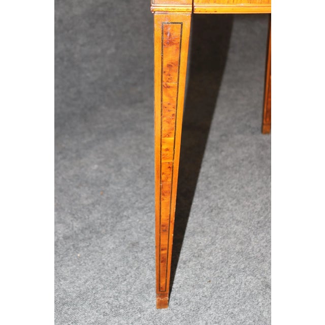 Rare Italian Inlaid 18th Century Olivewood and Rosewood Games Table Circa 1780 For Sale - Image 4 of 12