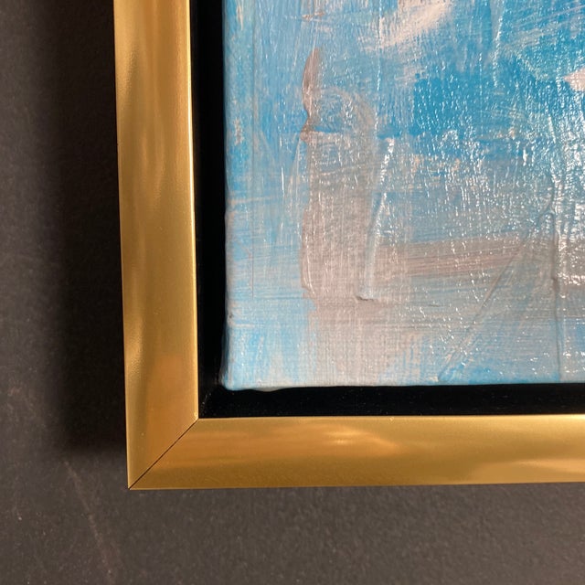 “Lyrical Meaning" Contemporary Abstract Original Mixed-Media Painting by Linwood For Sale In Greensboro - Image 6 of 9