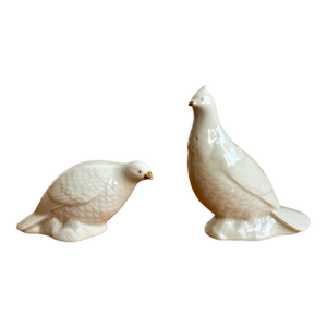 Vintage Lenox Gamebirds Collection Gold Beak Salt & Pepper Shakers
